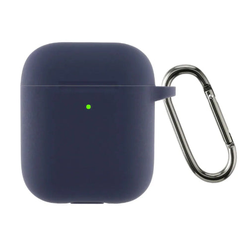 Navy beskytelse til Apple Airpods 1/2 Ladeetui med nøkkelknipe