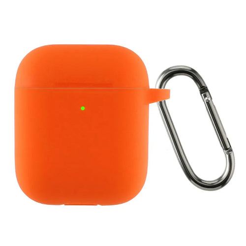 Orange beskytelse til Apple Airpods 1/2 Ladeetui med nøkkelknipe